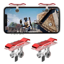 Load image into Gallery viewer, 1 Pair PUBG Auxiliary Button Mobile Game Controller Shooting Handle Fast Pressure Gun Left And Right Available
