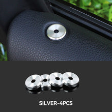 Load image into Gallery viewer, 4Pcs Aluminium Alloy Car Rear Door Lock Pin Knob Switch Button Ring Interior Accessories for Porsche Panamera Cayenne Macan

