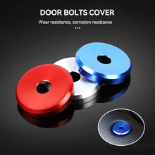 Load image into Gallery viewer, 4Pcs Aluminium Alloy Car Rear Door Lock Pin Knob Switch Button Ring Interior Accessories for Porsche Panamera Cayenne Macan

