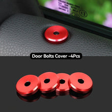 Load image into Gallery viewer, 4Pcs Aluminium Alloy Car Rear Door Lock Pin Knob Switch Button Ring Interior Accessories for Porsche Panamera Cayenne Macan
