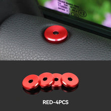 Load image into Gallery viewer, 4Pcs Aluminium Alloy Car Rear Door Lock Pin Knob Switch Button Ring Interior Accessories for Porsche Panamera Cayenne Macan
