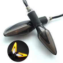 Load image into Gallery viewer, 2Pcs Motorbike Dynamic LED Lamp Scooter Accessories Motorcycle Turn Signals Flowing LED Tail Light Dual Colors
