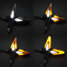 Load image into Gallery viewer, 2Pcs Motorbike Dynamic LED Lamp Scooter Accessories Motorcycle Turn Signals Flowing LED Tail Light Dual Colors
