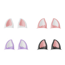 Load image into Gallery viewer, 2Pcs Motorcycle Helmet Cat Ears Motocross Electric Car Helmet Accessories Driving Styling Helmet Decroation
