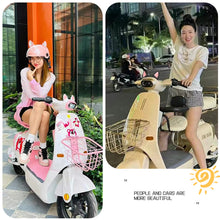 Load image into Gallery viewer, 2Pcs Motorcycle Helmet Cat Ears Motocross Electric Car Helmet Accessories Driving Styling Helmet Decroation
