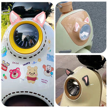 Load image into Gallery viewer, 2Pcs Motorcycle Helmet Cat Ears Motocross Electric Car Helmet Accessories Driving Styling Helmet Decroation
