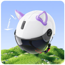 Load image into Gallery viewer, 2Pcs Motorcycle Helmet Cat Ears Motocross Electric Car Helmet Accessories Driving Styling Helmet Decroation
