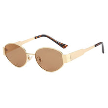 Load image into Gallery viewer, Classic Vintage Oval Sunglasses Small Metal Frame Sun Glasses Women Men Punk Shades Luxury UV400 Eyewear Retro Outdoor Accessories
