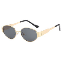 Load image into Gallery viewer, Classic Vintage Oval Sunglasses Small Metal Frame Sun Glasses Women Men Punk Shades Luxury UV400 Eyewear Retro Outdoor Accessories
