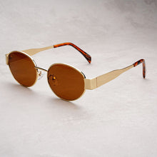 Load image into Gallery viewer, Classic Vintage Oval Sunglasses Small Metal Frame Sun Glasses Women Men Punk Shades Luxury UV400 Eyewear Retro Outdoor Accessories
