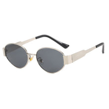 Load image into Gallery viewer, Classic Vintage Oval Sunglasses Small Metal Frame Sun Glasses Women Men Punk Shades Luxury UV400 Eyewear Retro Outdoor Accessories
