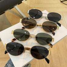 Load image into Gallery viewer, Classic Vintage Oval Sunglasses Small Metal Frame Sun Glasses Women Men Punk Shades Luxury UV400 Eyewear Retro Outdoor Accessories
