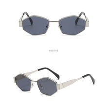 Load image into Gallery viewer, Fashion Vintage Rhombus Sunglasses Polygonal Metal Frame Sun Glasses Women Men Retro Punk Shades UV400 Eyewear Unique Outdoor Accessories
