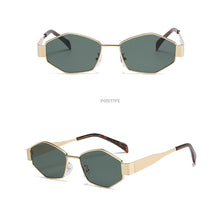 Load image into Gallery viewer, Fashion Vintage Rhombus Sunglasses Polygonal Metal Frame Sun Glasses Women Men Retro Punk Shades UV400 Eyewear Unique Outdoor Accessories
