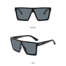 Load image into Gallery viewer, Large Frame One-piece Sunglasses Women Men Square Sun Glasses Vintage Geometry Shades UV400 Driving Eyewear Fashion Outdoor Accessories
