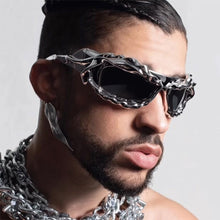 Load image into Gallery viewer, Exaggerated Y2K Sunglasses Cool Sports Sun Glasses For Women Men Luxury Party Shades Hip Hop Retro 2000's Eyewear Fashion Outdoor Accessories
