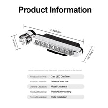 Load image into Gallery viewer, 2Pcs Car Wind Powered LED DRL Daytime Running Lights Creative Auto Auxiliary Lighting Rotation Fan Lamp Automobile Day Time Headlights
