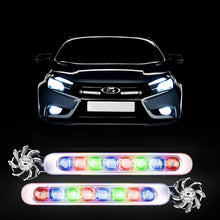 Load image into Gallery viewer, 2Pcs Car Wind Powered LED DRL Daytime Running Lights Creative Auto Auxiliary Lighting Rotation Fan Lamp Automobile Day Time Headlights
