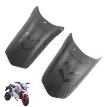 Load image into Gallery viewer, Carbon Fiber Pattern Motorcycle Extender Lengthen Front Fender Rear and Front Wheel Extension Fender Splash Mudguard Guard
