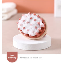 Load image into Gallery viewer, Silicone Shampoo Brush Household Hair Cleaning Soft Skin-friendly Handheld Wet Dry Dual-use Head Massage Shampoo Brush Hair Care
