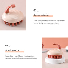 Load image into Gallery viewer, Silicone Shampoo Brush Household Hair Cleaning Soft Skin-friendly Handheld Wet Dry Dual-use Head Massage Shampoo Brush Hair Care
