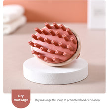 Load image into Gallery viewer, Silicone Shampoo Brush Household Hair Cleaning Soft Skin-friendly Handheld Wet Dry Dual-use Head Massage Shampoo Brush Hair Care
