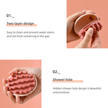 Load image into Gallery viewer, Silicone Shampoo Brush Household Hair Cleaning Soft Skin-friendly Handheld Wet Dry Dual-use Head Massage Shampoo Brush Hair Care
