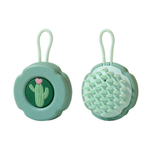 Load image into Gallery viewer, Suspensible Household Silicone Shampoo Brush Deep Cleaning Wet Dry Dual-use Head Massage Hair Brush Soft Portable Shampoo Brush
