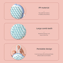 Load image into Gallery viewer, Suspensible Household Silicone Shampoo Brush Deep Cleaning Wet Dry Dual-use Head Massage Hair Brush Soft Portable Shampoo Brush
