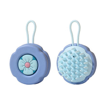 Load image into Gallery viewer, Suspensible Household Silicone Shampoo Brush Deep Cleaning Wet Dry Dual-use Head Massage Hair Brush Soft Portable Shampoo Brush
