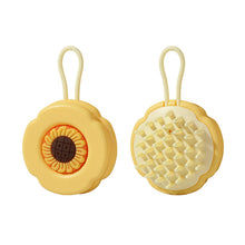 Load image into Gallery viewer, Suspensible Household Silicone Shampoo Brush Deep Cleaning Wet Dry Dual-use Head Massage Hair Brush Soft Portable Shampoo Brush
