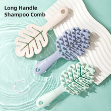 Load image into Gallery viewer, Leaf Shaped Shampoo Brush Household Silicone Handle Shampoo Hair Comb High Elasticity Portable Massage Shampoo Brush

