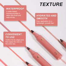 Load image into Gallery viewer, 6 Colors Matte Velvet Nude Lip Dye Pen Lip Gloss Waterproof Non-fading Long-lasting Lip Glaze Lip Makeup Cosmetics
