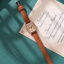 Load image into Gallery viewer, Classic Oval Creative Wine Barrel Shaped Watch Simple Retro Quartz Watch Imitation Leather Watchband Casual Wristwatch for Women
