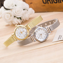 Load image into Gallery viewer, Women Fashionable Versatile Quartz Watch Alloy Circular Dial Stainless Steel Watchband Simple Casual Wristwatch
