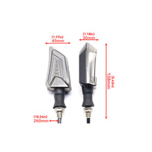Load image into Gallery viewer, 2Pcs LED Motorcycle Turn Signals Light Tail Flasher Flowing Water Blinker Motorcycle Flashing Lights IP68
