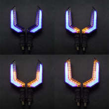Load image into Gallery viewer, 2Pcs Motorcycle Turn Signal Lamp Sequential Flowing Flash Indicator Lights Running LED Light Motorcycle Tail Lights
