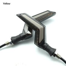 Load image into Gallery viewer, 2Pcs Motorcycle Turn Signal Lamp Sequential Flowing Flash Indicator Lights Running LED Light Motorcycle Tail Lights
