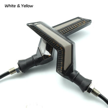 Load image into Gallery viewer, 2Pcs Motorcycle Turn Signal Lamp Sequential Flowing Flash Indicator Lights Running LED Light Motorcycle Tail Lights
