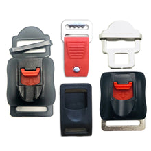 Load image into Gallery viewer, Motorcycle Helmet Buckles Chin Strap Flexible Speed Sewing Clip Bicycle Helmet Buckles Motor for Bike Motocross Helmet Accessories
