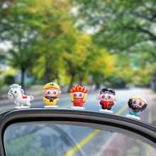 Load image into Gallery viewer, 5Pcs Cat Car Dashboard Ornaments Gifts Cute Journey to the West Car Center Console Decoration Auto Interior Accessories
