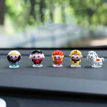 Load image into Gallery viewer, 5Pcs Cat Car Dashboard Ornaments Gifts Cute Journey to the West Car Center Console Decoration Auto Interior Accessories

