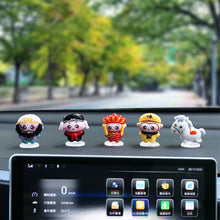 Load image into Gallery viewer, 5Pcs Cat Car Dashboard Ornaments Gifts Cute Journey to the West Car Center Console Decoration Auto Interior Accessories
