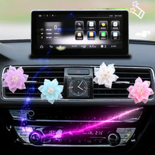 Load image into Gallery viewer, Car Air Freshener Beautiful Crystal Lotus Flower Perfume Decoration Clip Air Refresher Fragrance
