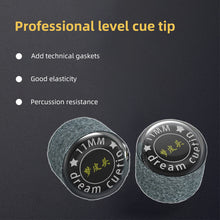 Load image into Gallery viewer, 1PC 10.5/11MM Professional Billiards Cue Tip With Technology Gasket High Elastic Durable Ox Cue Tip Snooker Black 8 Billiard Supplies Accessories
