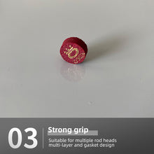 Load image into Gallery viewer, 1PC 10MM Red Pool Cue Tip Professional Single Layer Snooker Cue Tip Neutral Hardness Billiard Supplies Accessories
