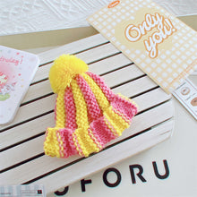 Load image into Gallery viewer, Doll Woolen Hat for Dollhouse Miniature 15cm Labubu Color Match Hat Kawaii Cute Doll Accessories Kids Girls Toys
