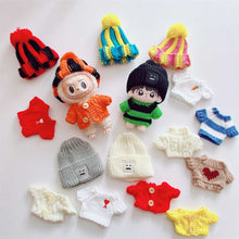 Load image into Gallery viewer, Doll Woolen Hat for Dollhouse Miniature 15cm Labubu Color Match Hat Kawaii Cute Doll Accessories Kids Girls Toys
