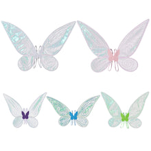 Load image into Gallery viewer, Colorful Butterfly Wings Children's Festival Party Performance Prop Angel Elf Wings Set Girl Holiday Photography Daily Photo Props
