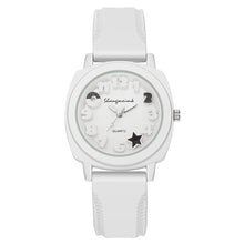 Load image into Gallery viewer, Silicone Relief Watch Fashionable Watch Casual Women's Watch Square Quartz Strap Simple Candy Color Women's Watch
